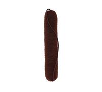 T4B LUSSONI, Hair Bun Roll, Donut Ouvert Avec Elastique Pour Chignon Cheveux, 1 Pièce (230 mm, Marron)