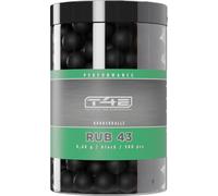 T4E Lot de 500 balles de paintball RUB 43 - Calibre .43 - 0,68 g - En caoutchouc - Noir