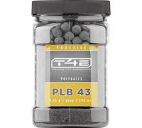 T4E Lot de 500 billes de paintball PLB 43 - Calibre 0,43 - Polyballs - Grises