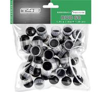 T4E RUB 68 Prec Lot de 50 balles de paintball en caoutchouc calibre 0,68 Noir