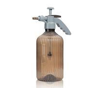 T4U Fine Mist Spray Bottle Plastic Brown 2L, Hand Held Pressure Plant Mister with Top Pump, Empty Water Sprayer Watering Can with Adjustable Nozzle for Indoor and Outdoor Gardening and Home Cleaning