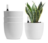 T4U Pots de Fleurs Auto-Arrosants 18 cm Lot de 4 avec Réservoir d’Eau