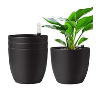 T4U Pots de Fleurs Auto-Arrosants 18 cm Lot de 4 avec Réservoir d’Eau
