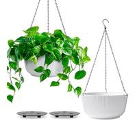 T4U Pots Suspendus pour Plantes 20 cm Lot de 2 avec Drainage