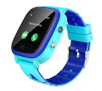 T5 4G Smartwatch pour enfants avec caméra GPS 2 voies voix & vidéo appel SOS pour 4-12 ans anniversaire enfant bleu