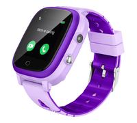 T5 4G Smartwatch pour enfants avec caméra GPS 2 voies voix & vidéo appel SOS pour 4-12 ans anniversaire enfant Lila