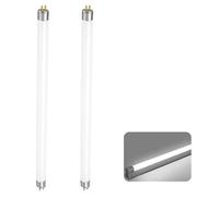 T5 8W Tubes Fluorescents 285mm(hors aiguilles) 2 Pack, Base G5, Blanc Froid 6500K, Faible Consommation D'énergie, éclairage D'urgence à économie D'énergie, Pour Cuisine, Salle De Bain, Armoire, Garage
