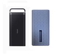 T5 EVO Étui de protection en silicone pour disque dur Samsung Mobile T5 EVO SSD, manchon anti-rayures doux (gris clair)