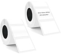 T50PRO 2 Rolls 40mm x 30mm White Waterproof Label Maker Tape