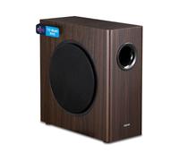 Edifier Caisson de basse actif T5s – 8 pouces 70W, filtre passe-bas, jusqu'à 35 Hz, boîtier MDF BOIS