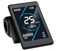 T5S Ebike Affichage couleur 24 V-72 V Connecteur étanche 5 broches pour OMD NO2 Visibilité claire Vitesse de batterie Kilométrage Code d'erreur Résistant aux intempéries ABS Noir 100 x 60 mm Réglable