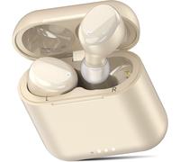 T6 Écouteurs Bluetooth sans Fil, Ecouteurs Bluetooth 5.3 Contrôle Tactile avec Étui 45H, IPX8 Casque Bluetooth sans Fil Sport avec Basses Profondes Premium Champagne