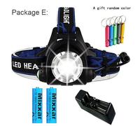 T6 - Livraison Directe Led Phare Avant Led Phare Zoom Phare Torche Lampe De Poche Lampe Frontale 2*18650 Batterie Par Lanterne De Pêche