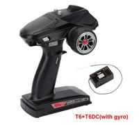 (T6-T6DCG) Émetteur radio numérique 2,4 GHz à 6 canaux avec récepteur gyroscopique pour 1/8 1/10