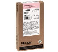 Epson Cartouche d'encre T6536 C13T653600 Magenta vif clair – produit d'origine – 200 ml