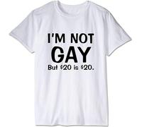 T660 I m Not Gay But $20 is $20 Funny Offensive Rude Tees Unisex T Shirt