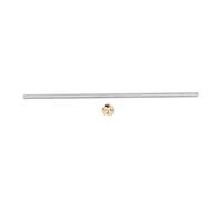 T8 Lead Screw 300mm | 304 Stainless Steel Threaded Rod with Brass Nut | Linear Motion Screw for 3D Printers/CNC Machines/Automation | 5 Sets, High Accuracy & Low Friction