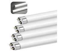 T8 Tubes Fluorescents 600mm 18W G13 Base 4 Pack, Blanc Froid 6500K, 1440LM, Faible Consommation D'énergie, éclairage D'urgence à économie D'énergie, Pour Cuisine Salle De Bain Armoire Garage