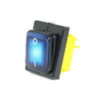 T85 12v 24v 220v 30A rocker switch kcd4 heavy duty four pin on off sliver point copper pin red led lamp NWPNLXEA(Blau,220v)