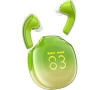 T9 Oreillette Bluetooth 5.3 Mining Immersive Bass, Sport Avec Contrôle Tactile, Écran Led Et 4 Mic Tots, Sans Fil, Vert Avocat(2024)