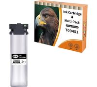 T9451 Cartouches D'Encre Compatibles Avec Epson T9451 Noir Pour Workforce Pro Wf-C5710 Wf-C5790 Wf-C5210 Wf-C5290 Wf-C5710Dwf Wf-C5790Dwf Wf-C5210Dw (1 Paquet)[ENC944994]