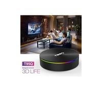 T95Q-S905X2-4 + 32G TV Box Décodeur bifréquence WiFi Media Player pour Android 8.1 G