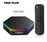 T95Z Plus Allwinner H618 Android 12.0 Wifi6 LAN 100M double bande 2.4G 5G BT5.0 RAM 2GB 4GB ROM 16GB 32GB 64GB 128GB boîte de télévision intelligente - Type 4GB32GB