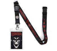 ta-Boy D&D - Cordon porte-badge Donjons et Dragons, cordon DND pour badges d'identité - Cadeaux et marchandises de Donjons et Dragons, noir, taille unique
