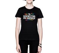 Ta Dziewczyna Promienieje Noir Femme Black Women's T-Shirt Tee