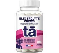 TA Energy Electrolytes Chews - Pastilles Électrolytes à Croquer, Hydratation Rapide Sport (Sodium, Potassium, Magnésium) - Anti Crampes - Running Trail Cyclisme - Fruits Rouges