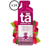 TA ENERGY - Gel Energétique - Salted Raspberry x24 - Energie - Sodium - BCAA - Antioxydants - Idéal pendant les activités sportives 133Kcal
