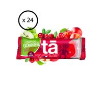 TA Energy - Pack de 24 gommes énergétiques caféinés - Pack Energy Gommes Cranberry Pomme Caféine (x24)