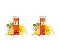 TA Energy - Pastilles d'Hydratation - Sels Minéraux - Vitamines - Faibles Calories - Réduit Les crampes - Made in France (Tropical, Tube de 12 Pastilles) (Lot de 2)