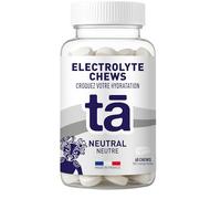 TA Energy Electrolytes Chews - Pastilles Électrolytes à Croquer, Hydratation Rapide Sport (Sodium, Potassium, Magnésium) - Anti Crampes - Running Trail Cyclisme - Neutre