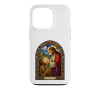 Ta Foi t'a guérie, Art de la mosaïque guérissant de Jésus Coque pour iPhone 13 Pro