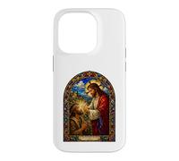 Ta Foi t'a guérie, Art de la mosaïque guérissant de Jésus Coque pour iPhone 14 Pro