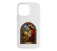 Ta Foi t'a guérie, Art de la mosaïque guérissant de Jésus Coque pour iPhone 14 Pro Max