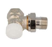 TA Heimeier 3711-01.000 V-exakt II Robinet thermostatique équerre en bronze nickelé 3/8" kvs 0,86