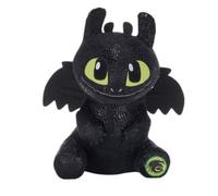 TA&MA Dompter les dragons en toute simplicité - Dragon de nuit noir inspiré par les dents - Doudou et peluche - Différents modèles et tailles - Peluche douce pour enfants et fans (position assise 30