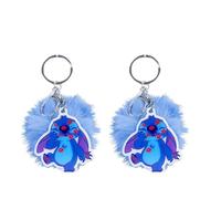 TA&MA Porte-clés Stitch Lilo et Stitch pour enfants et adultes, parfait comme jouet, bijoux, porte-clés pour les fans de objets Stitch et figurines Disney, Bleu clair, bleu clair, taille unique