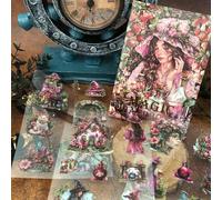 Ta Merry Lot de 20 autocollants pour scrapbooking - Accessoires pour journal - Ensemble de stickers rétro décoratifs pour albums, scrapbooking, bloc-notes, album photo - DIY (Magic Sticker Book 2)