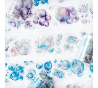 Ta Merry Scrapbook Lot de 3 rouleaux de ruban Washi à thème bulle PET pour scrapbooking - Personnes - Autocollants pour scrapbooking, journal bullet, calendrier, album photo, journal, carnet (Bulle)