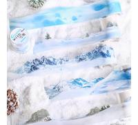 Ta Merry Washi PET Tape Lot de 6 rouleaux de ruban adhésif - Accessoires de journal Flocons de neige Esthétique DIY Décoration pour scrapbooking, album, journal