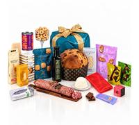 T'a Milano CHAMONIX Panier de Noel gourmet, Panettone Artigianale e specialites italiennes, 18 Pezzi