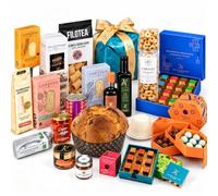 T'a Milano COURMAYEUR Panier de Noel gourmet, Panettone Artigianale e specialites italiennes, 25 Pezzi