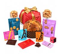 T'a Milano MILANO Panier de Noel gourmet, Panettone Artigianale e specialites italiennes, 9 Pezzi