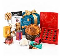 T'a Milano NEW YORK Panier de Noel gourmet, Panettone Artigianale e specialites italiennes, 16 Pezzi