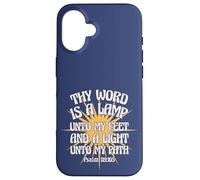 Ta Parole est Une Lampe à Mes Pieds et Une lumière sur Mon Chemin KJV Coque pour iPhone 16