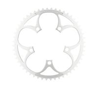 Plateau route 5bra 52dts diam 110 compact exterieur argent alu 7075 ta zephyr type shimano 9-10v. Argent G