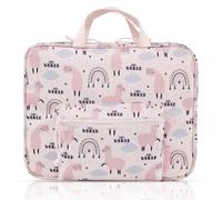 TA Trend Atelier Sac pour tiptoi et systèmes d’Apprentissage interactifs avec stylos Audio - Sac de Rangement et Transport pour Livres, Accessoires et Tablette Enfant - Motif Lama Rose